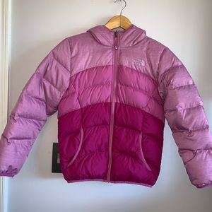 Girls North Face Winter Reversible Puffy Jacket